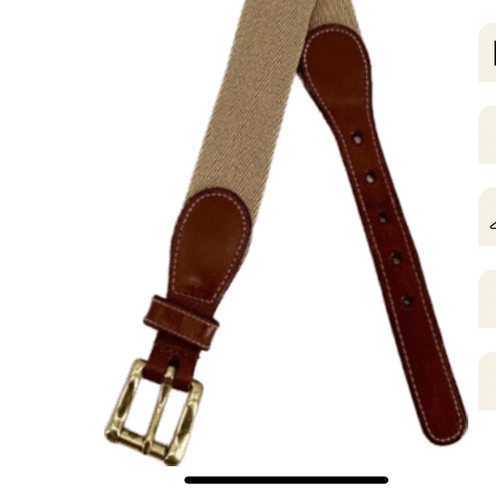 Dooney & Bourke Wool and Leather Belt